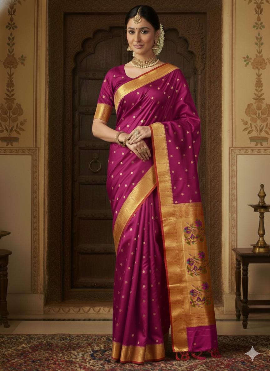 Gouri Muniya Paithani Saree