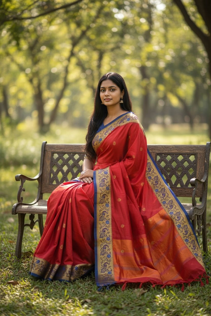 The Comeback — Peacock Border Paithani
