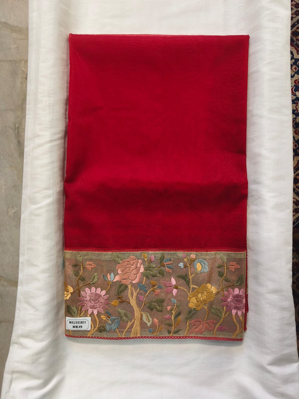 Midnight Bloom Border Saree