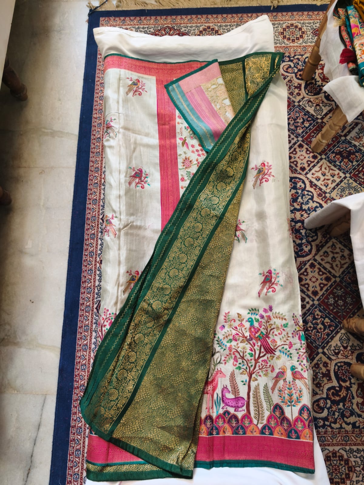 Pashmina Semi Silk Saree
