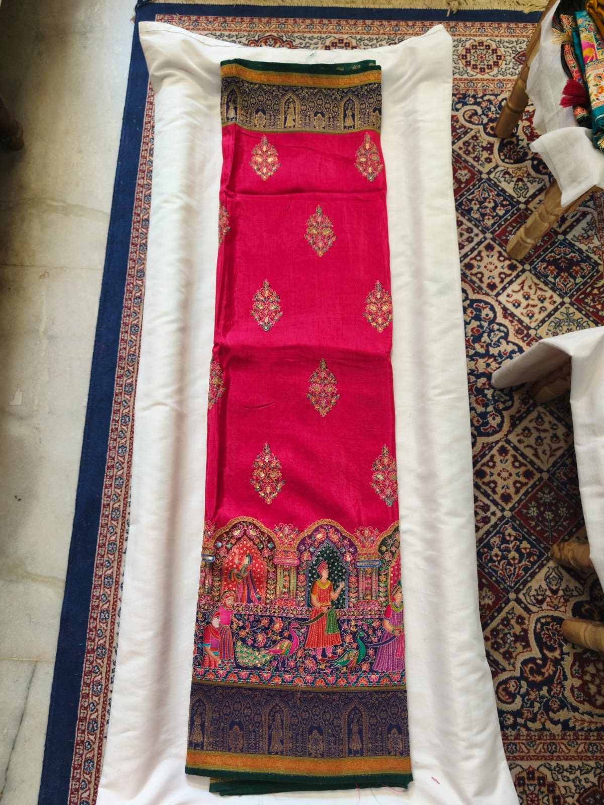 Pashmina Semi Silk Saree