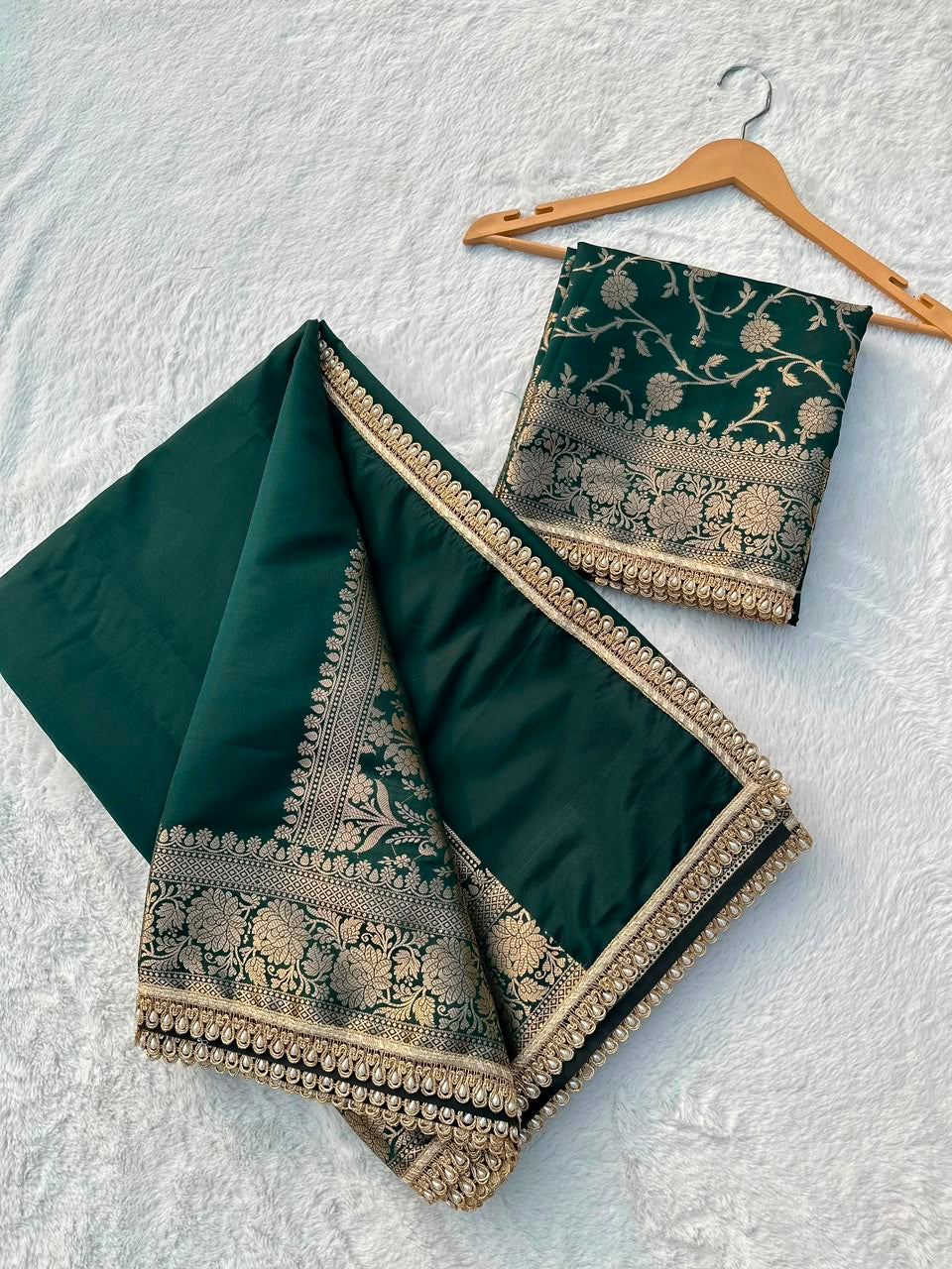 Banaras Soft Silk Floral Vine