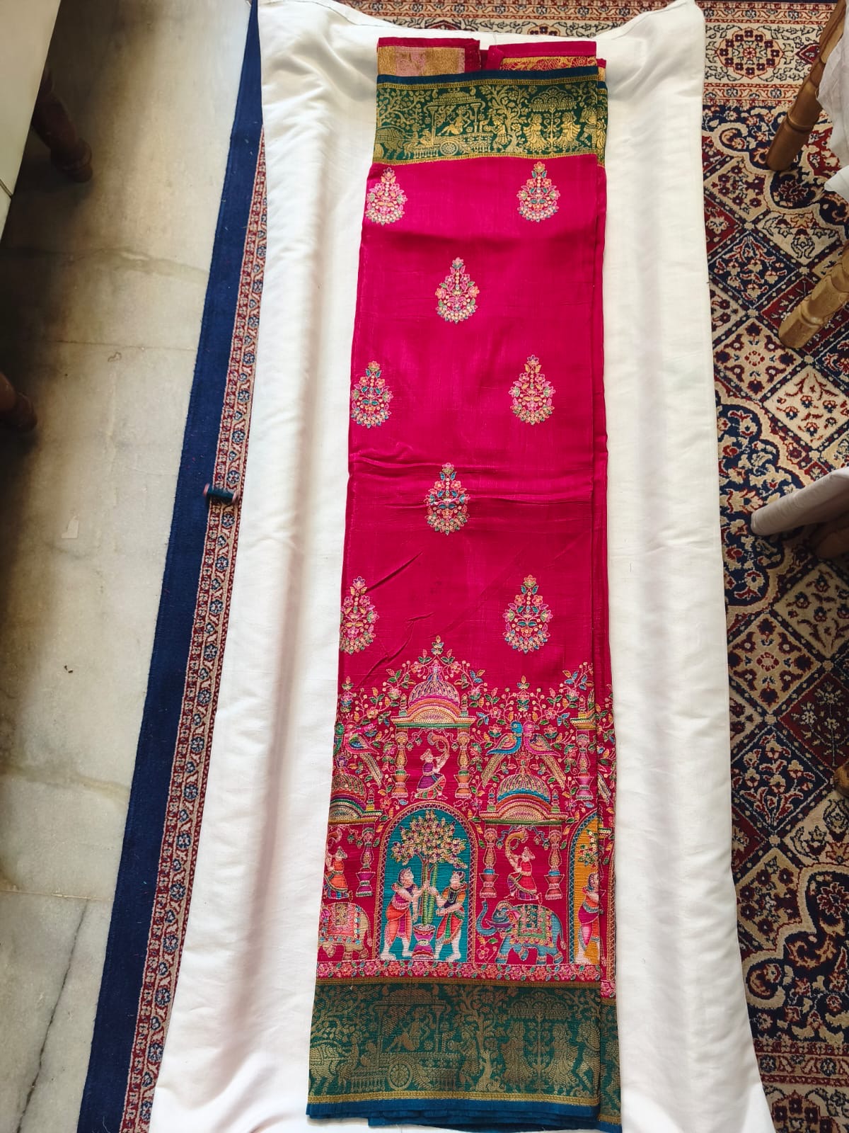 Pashmina Semi Silk Saree
