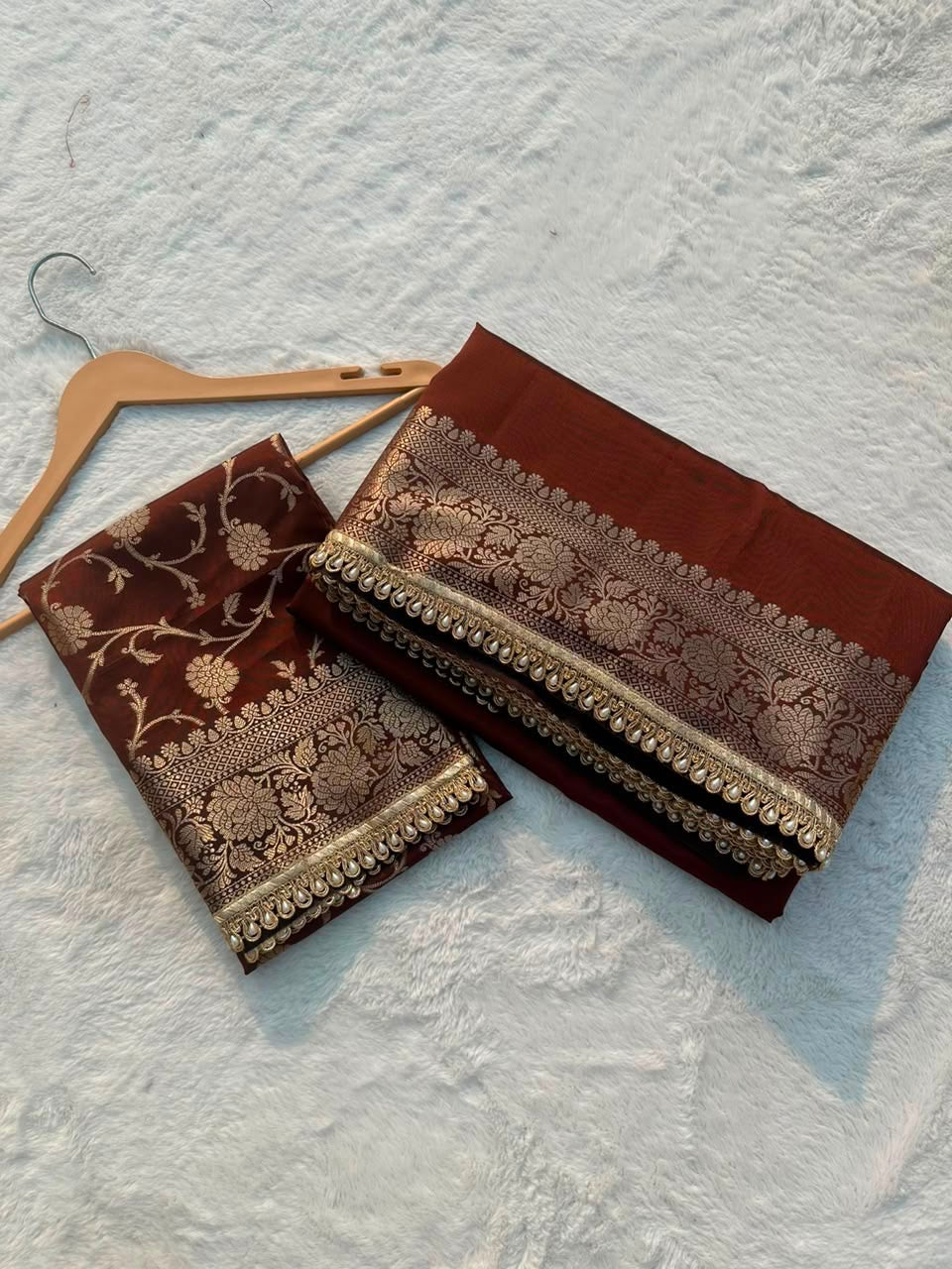 Banaras Soft Silk Floral Vine