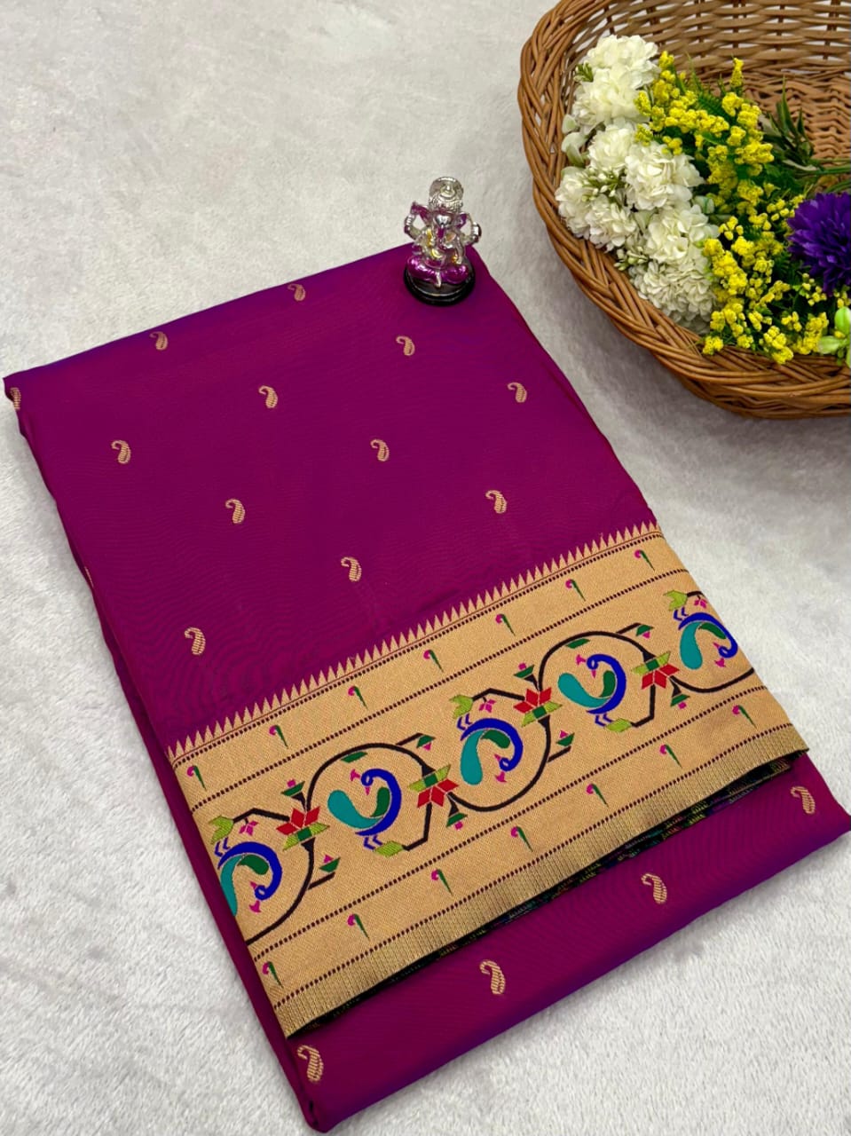 Ring Peacock Saree