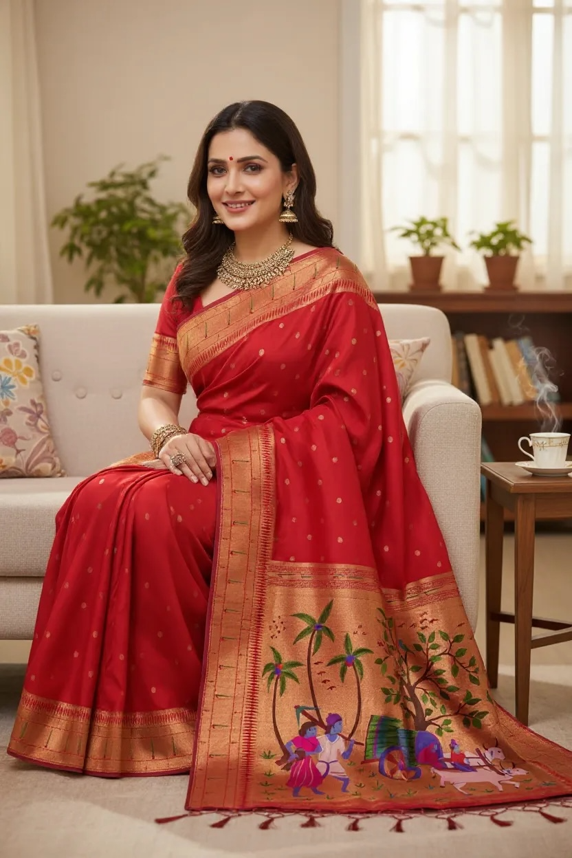 Paithani Bullock cart