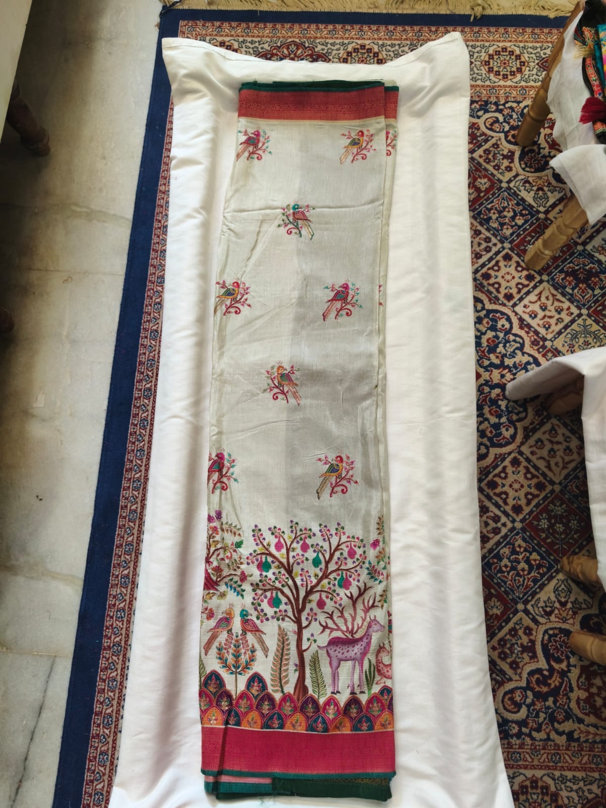Pashmina Semi Silk Saree
