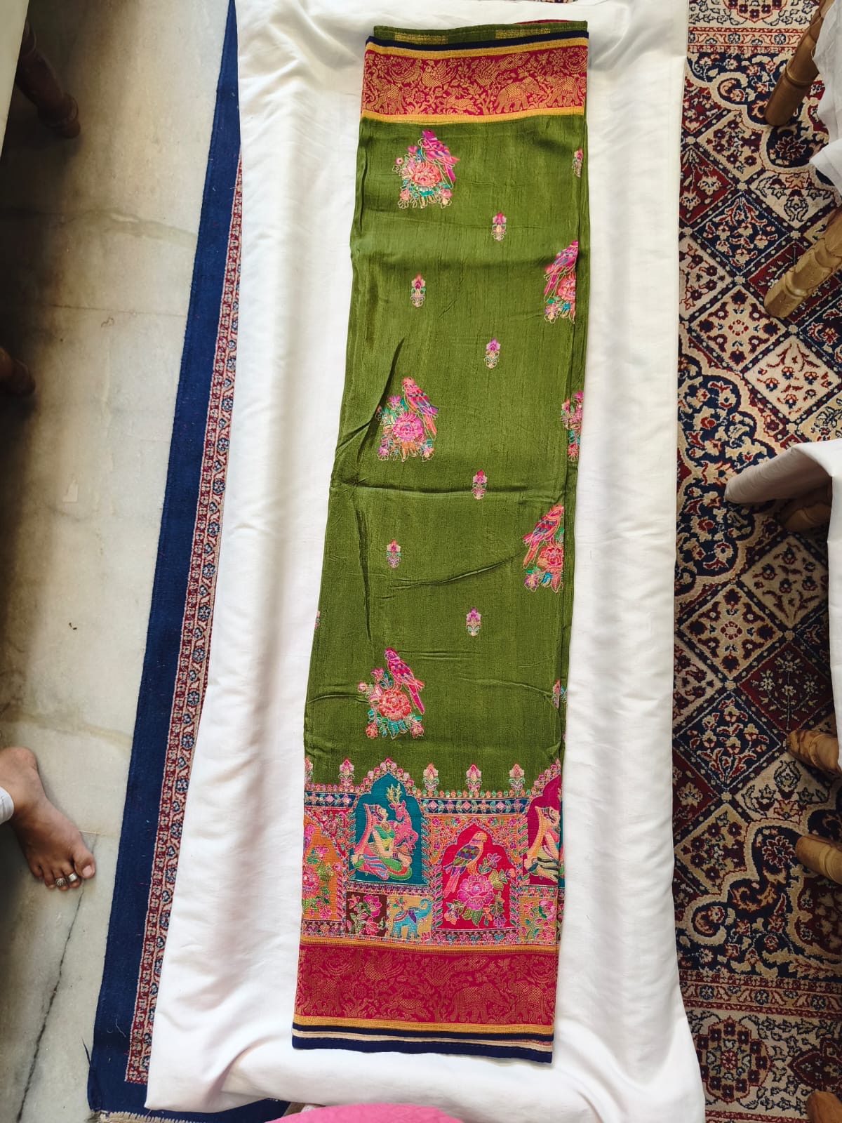Pashmina Semi Silk Saree
