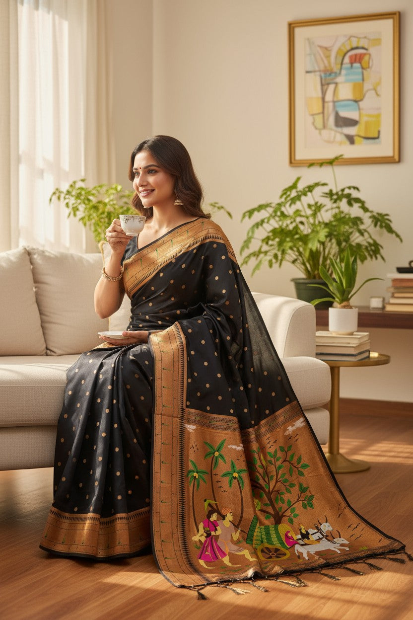 Paithani Bullock cart