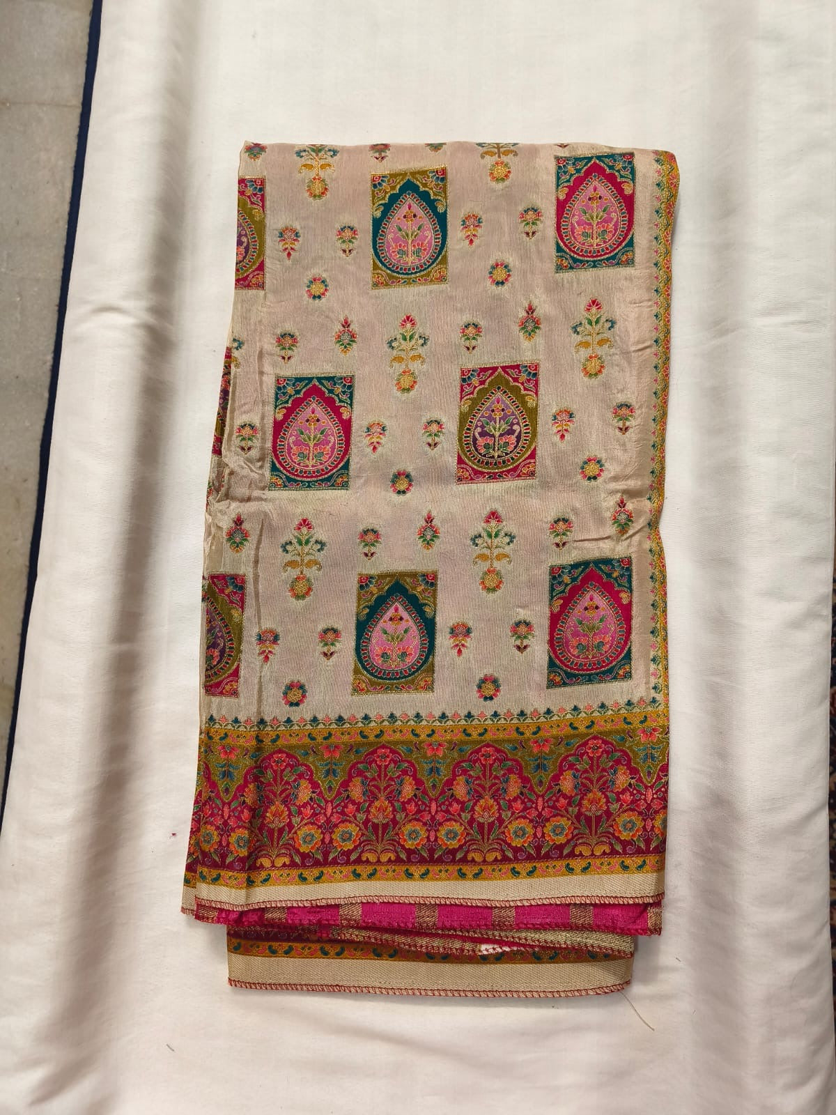 Pashmina Semi Silk Saree
