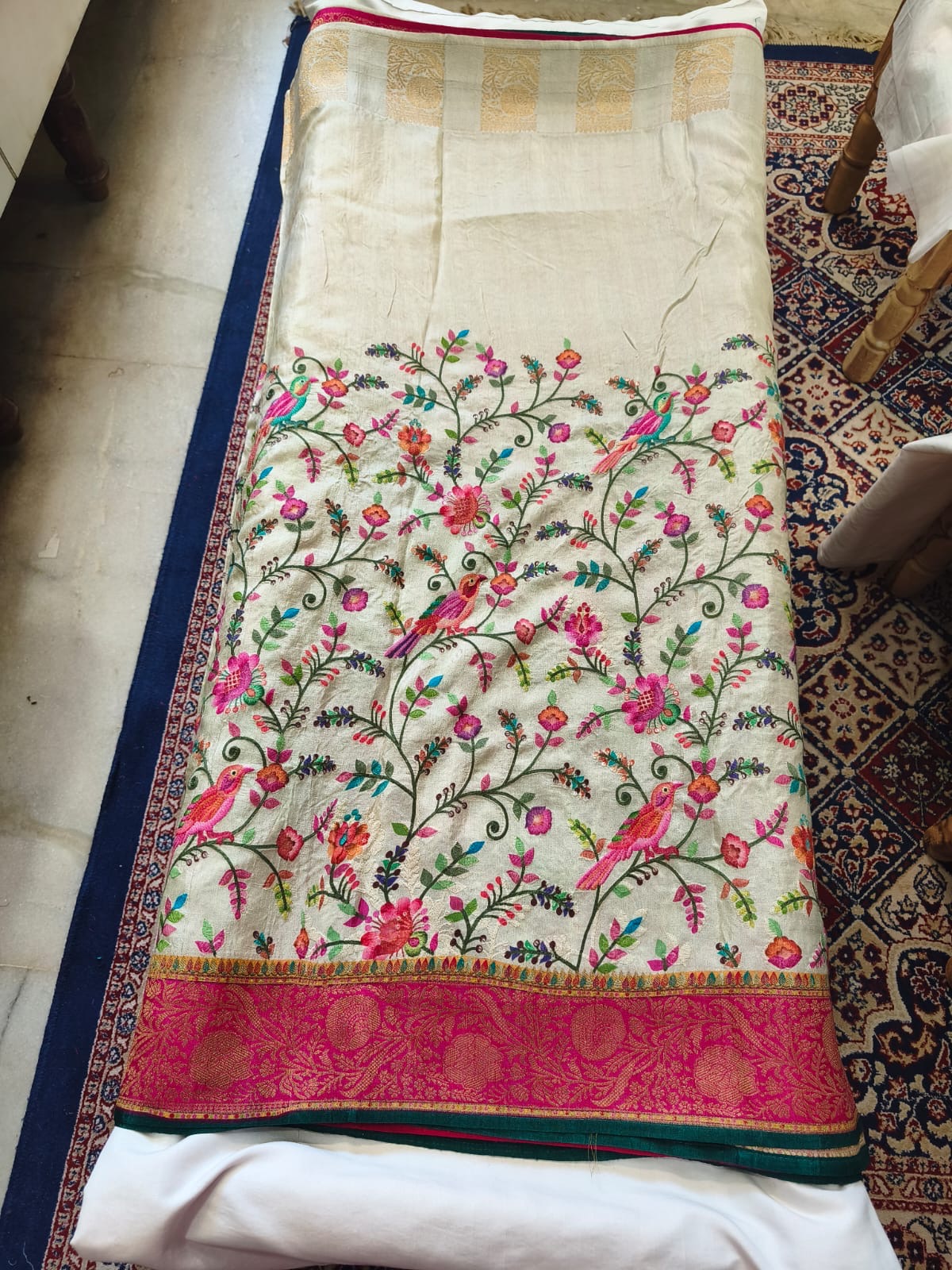 Pashmina Semi Silk Saree