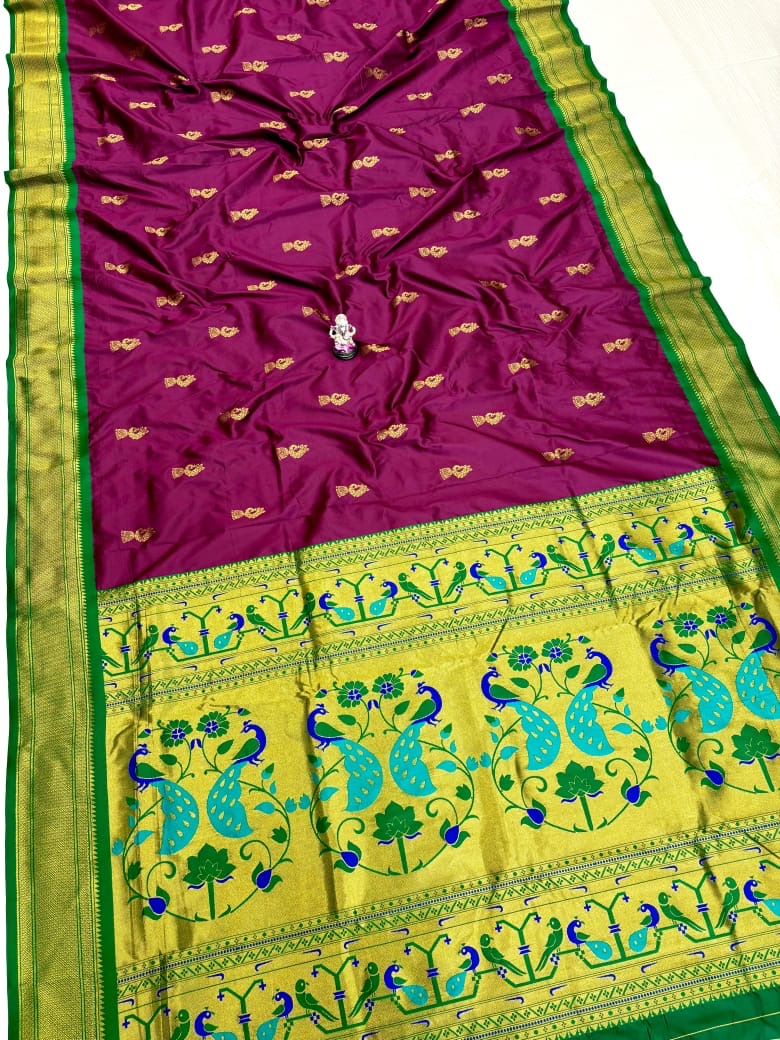 Zumka Peacock Paithani Saree