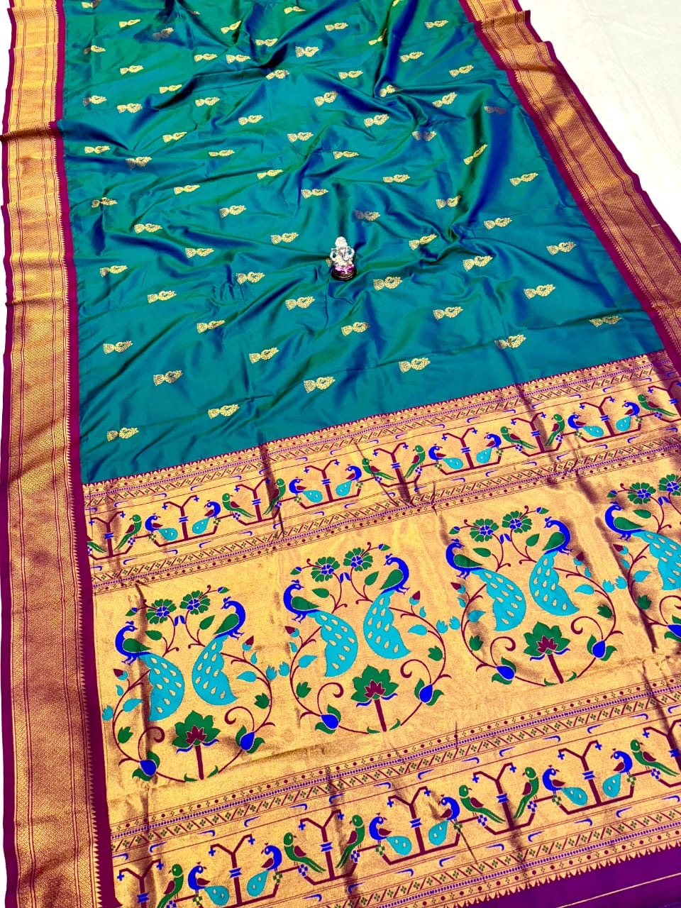 Zumka Peacock Paithani Saree