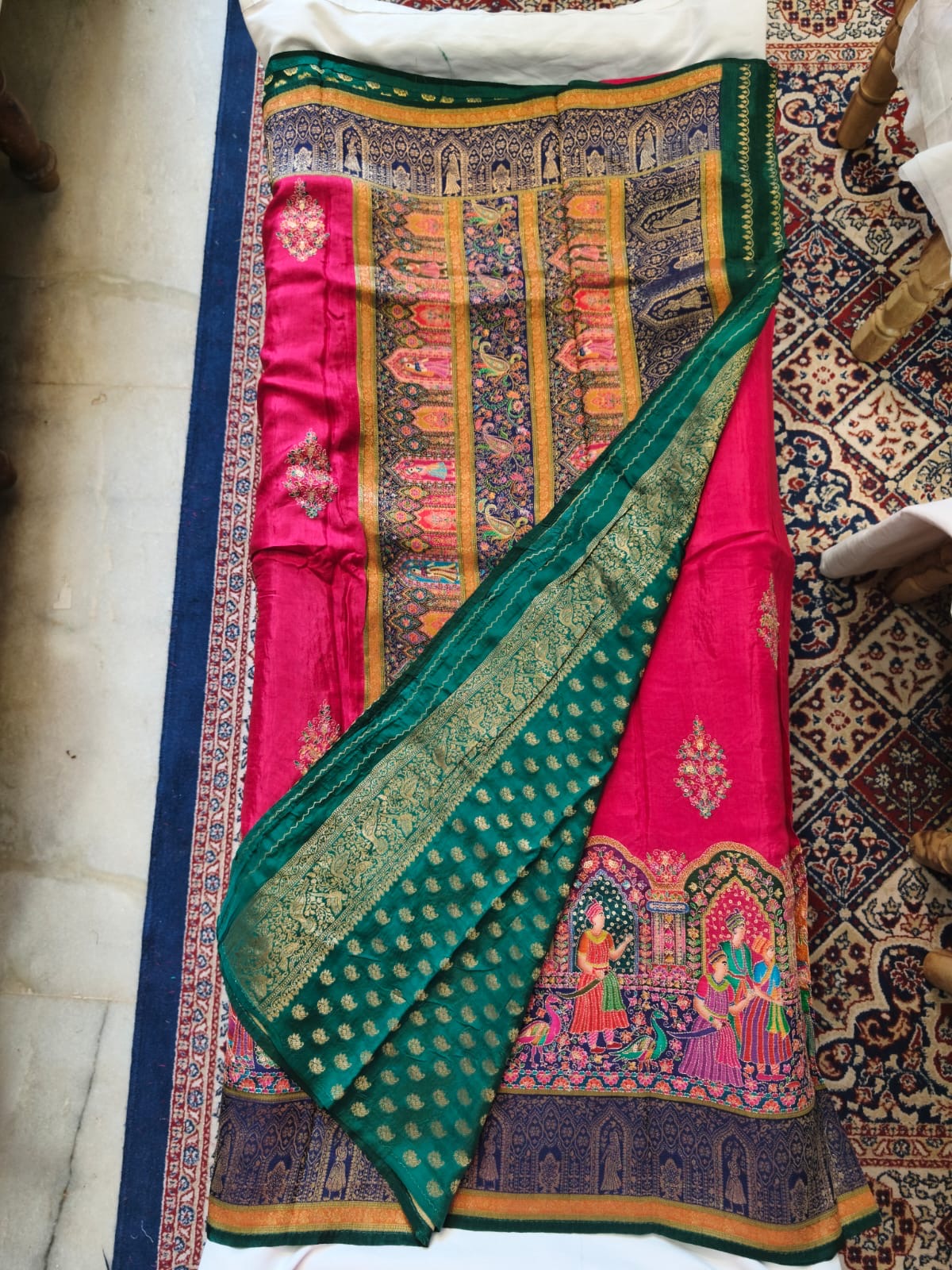 Pashmina Semi Silk Saree
