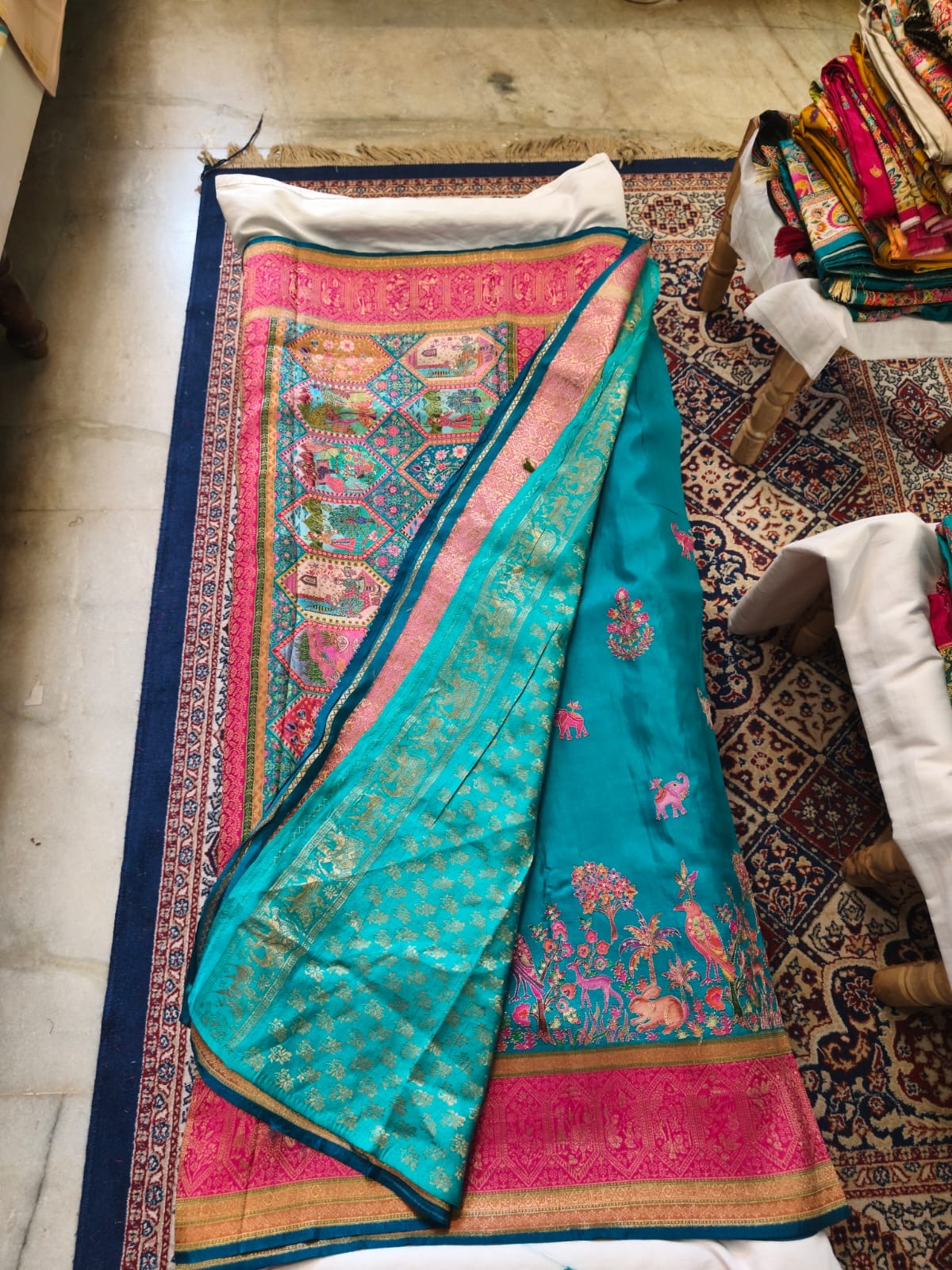 Pashmina Semi Silk Saree