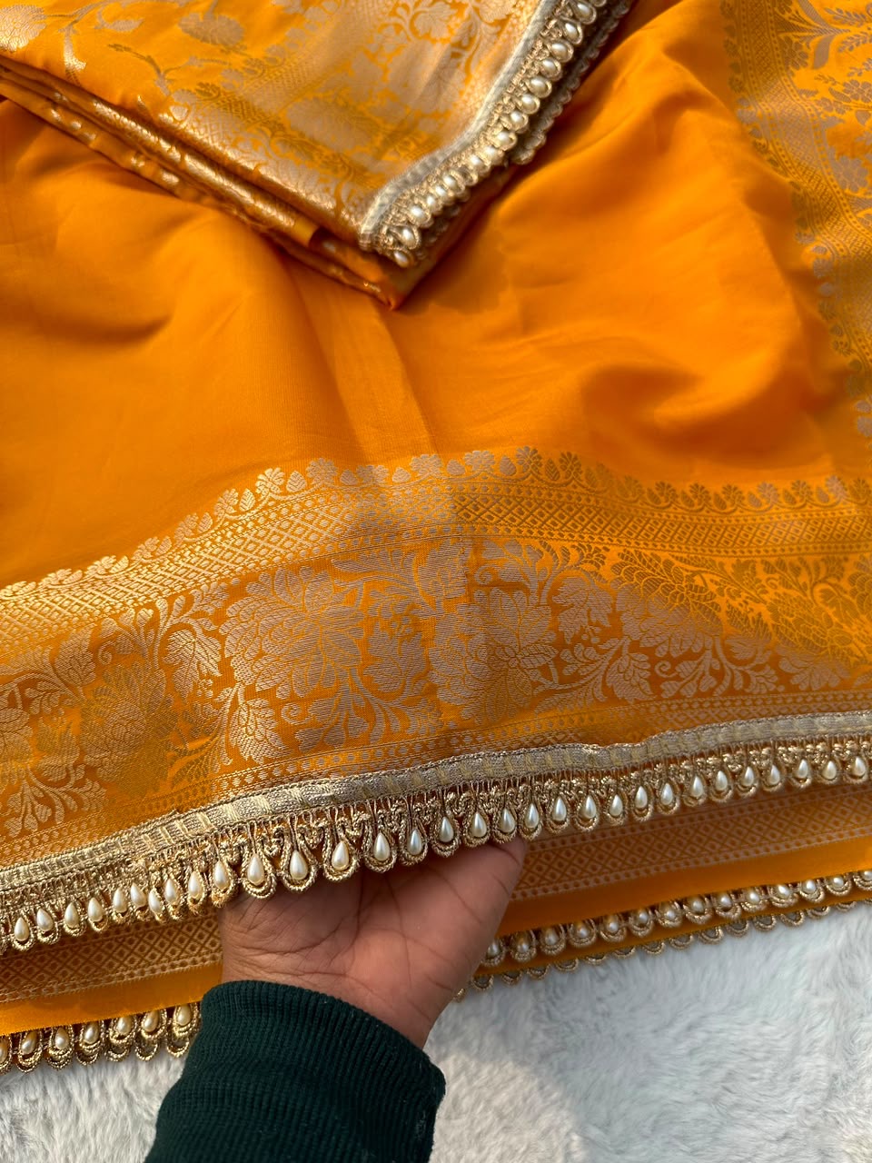 Banaras Soft Silk Floral Vine