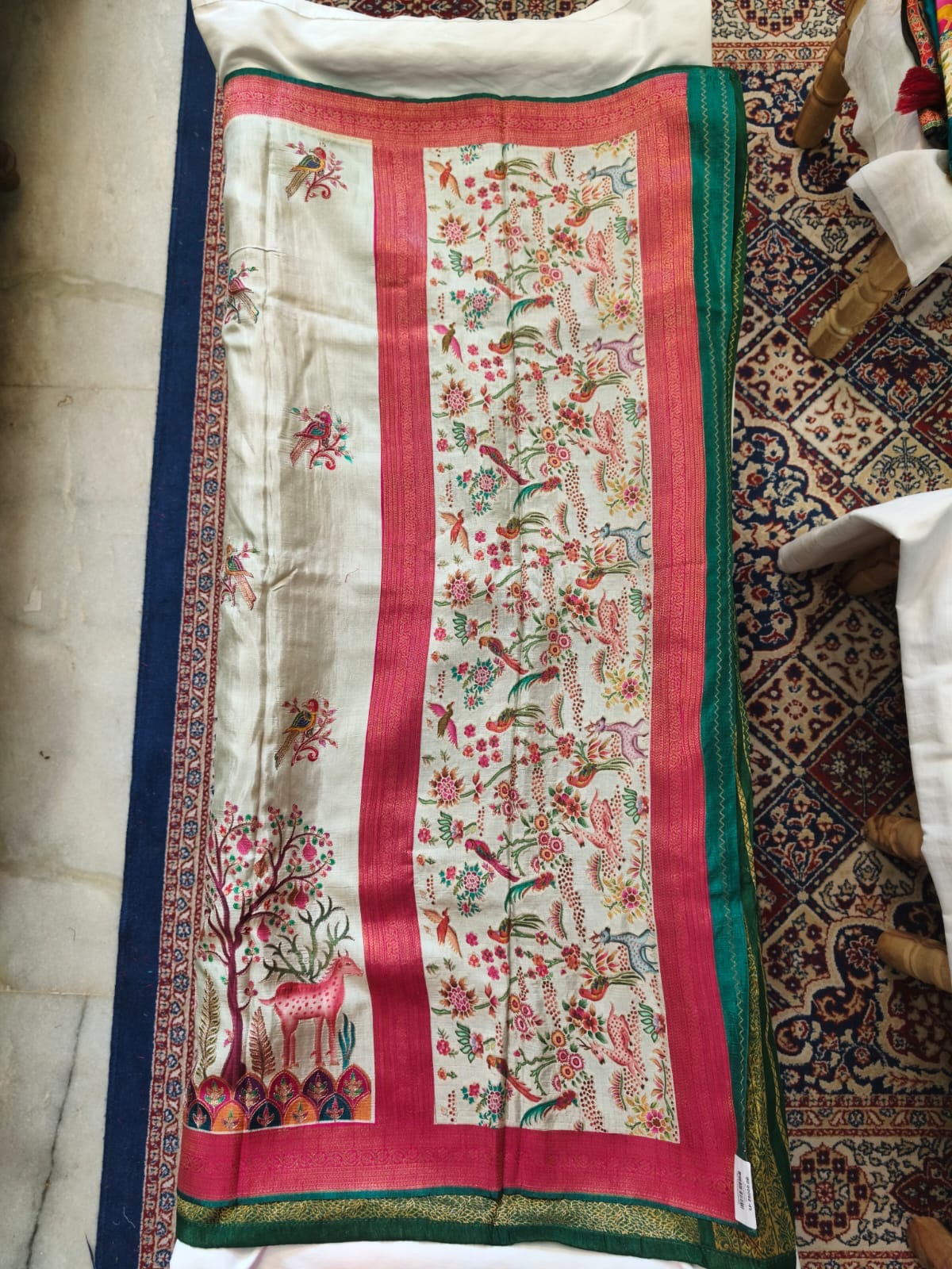 Pashmina Semi Silk Saree