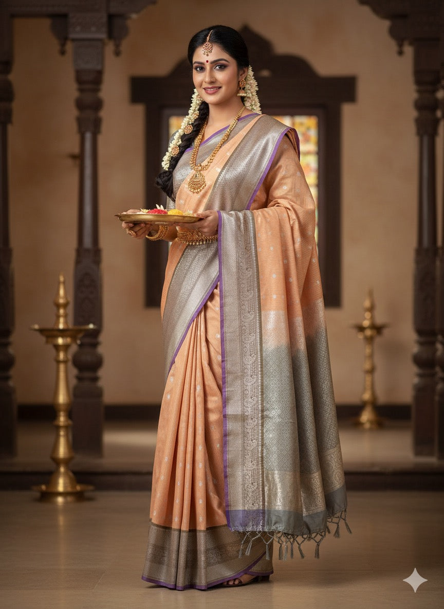 Gadwal Semi Pattu Saree