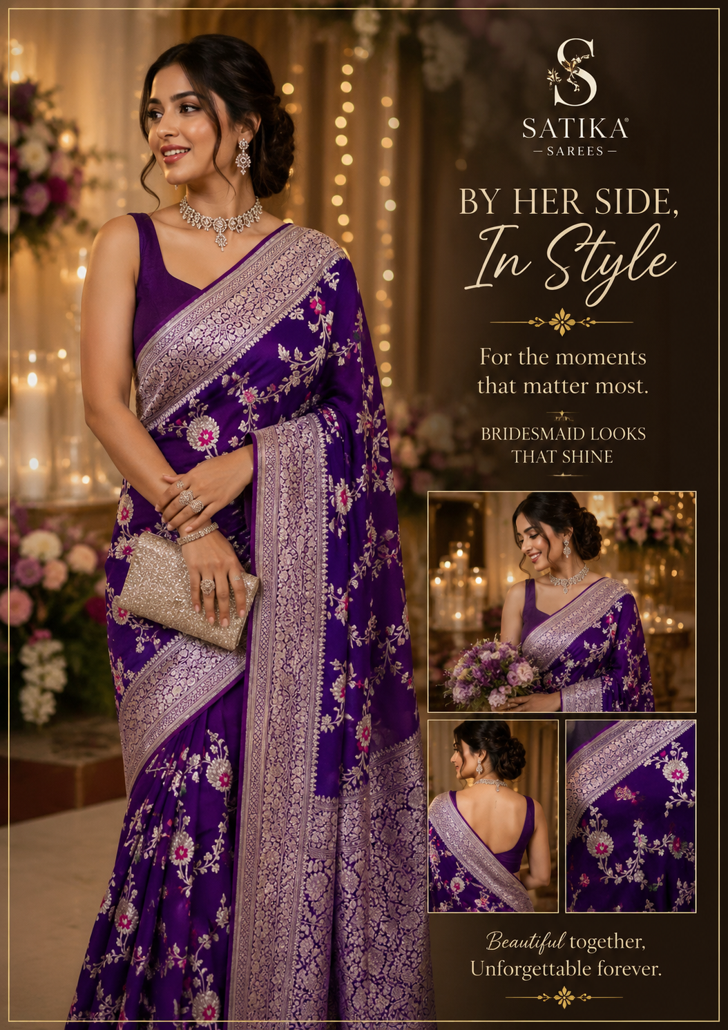Banaras Semi Georgette Meenakari