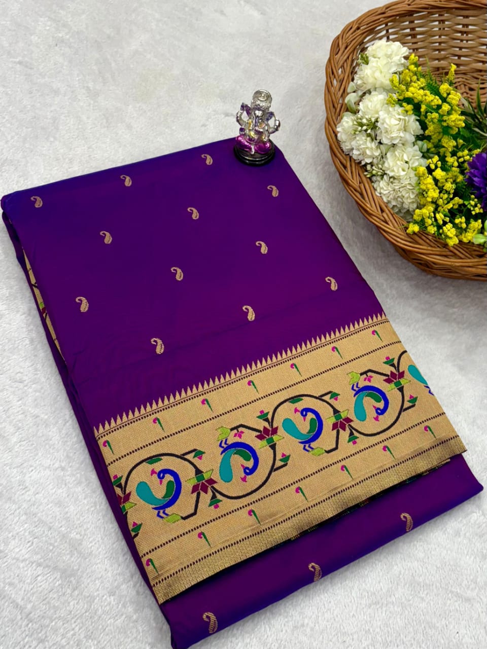 Ring Peacock Saree