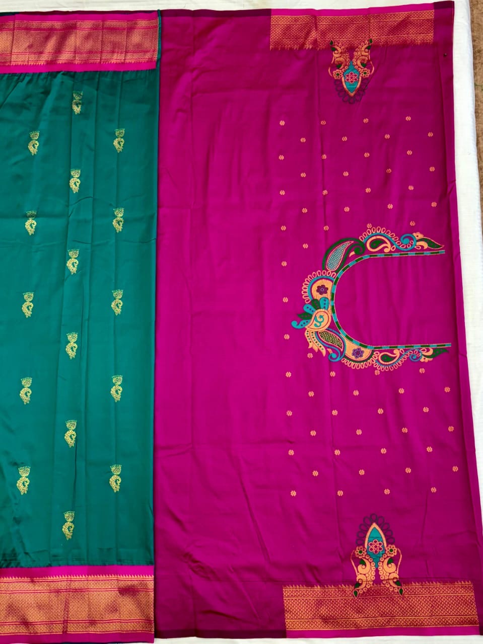 Zumka Peacock Paithani Saree