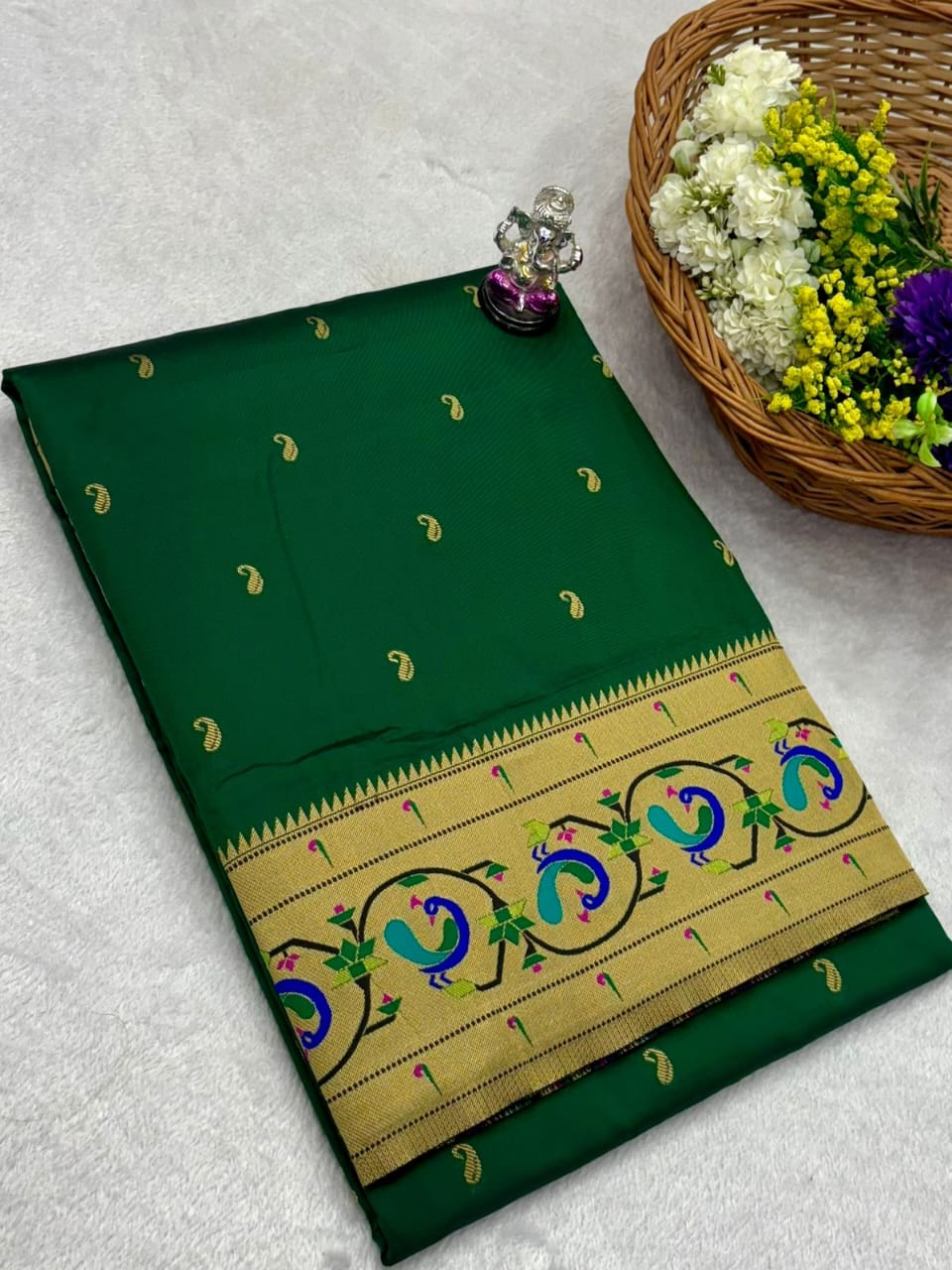 Ring Peacock Saree