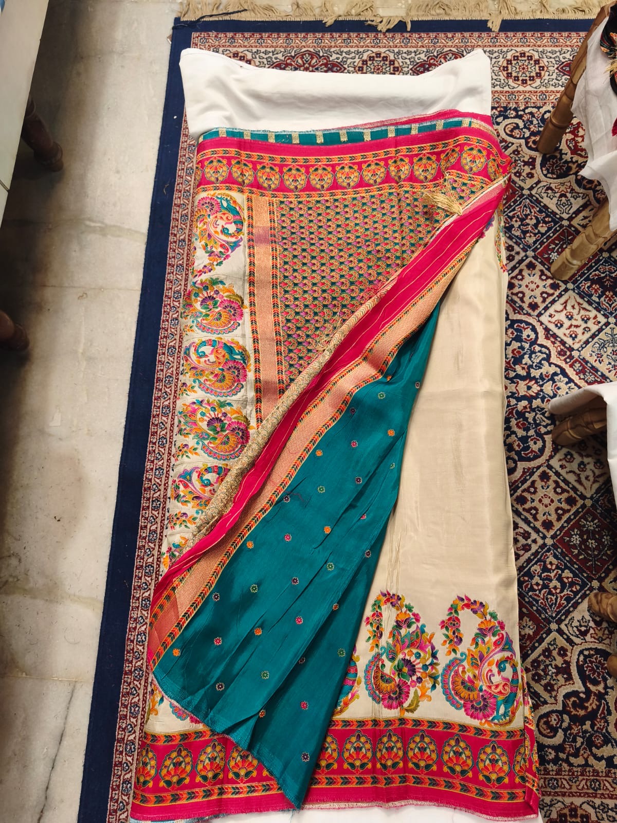 Pashmina Semi Silk Saree
