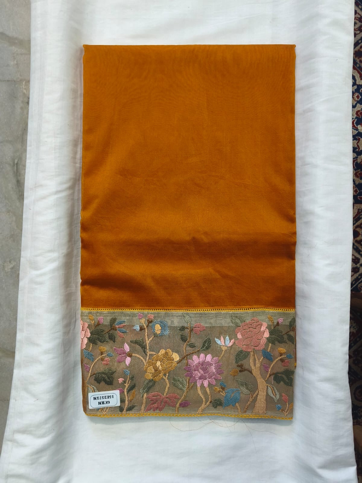 Midnight Bloom Border Saree