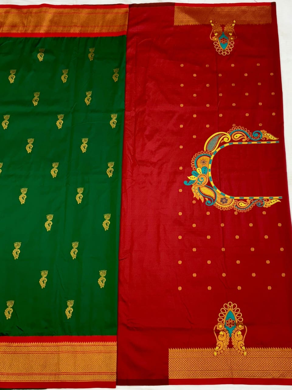 Zumka Peacock Paithani Saree