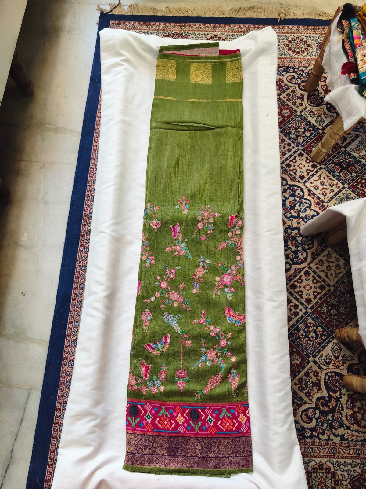 Pashmina Semi Silk Saree