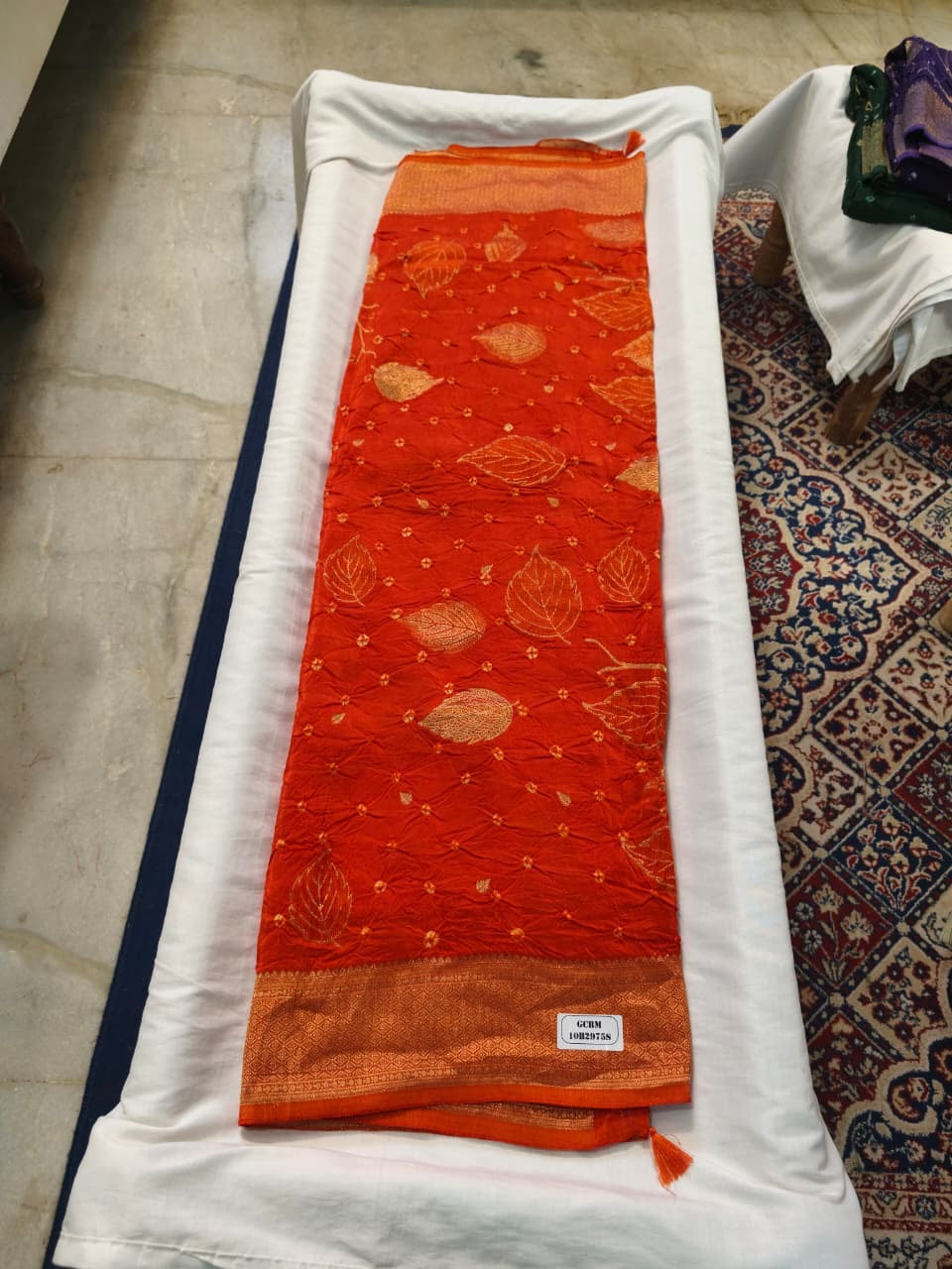 The Devotion — Fancy Bandhani Leaf Saree