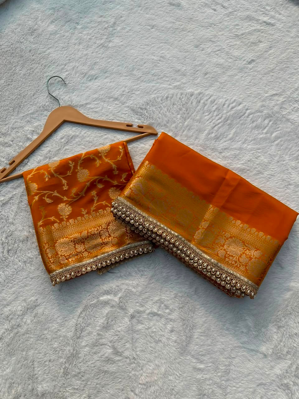Banaras Soft Silk Floral Vine