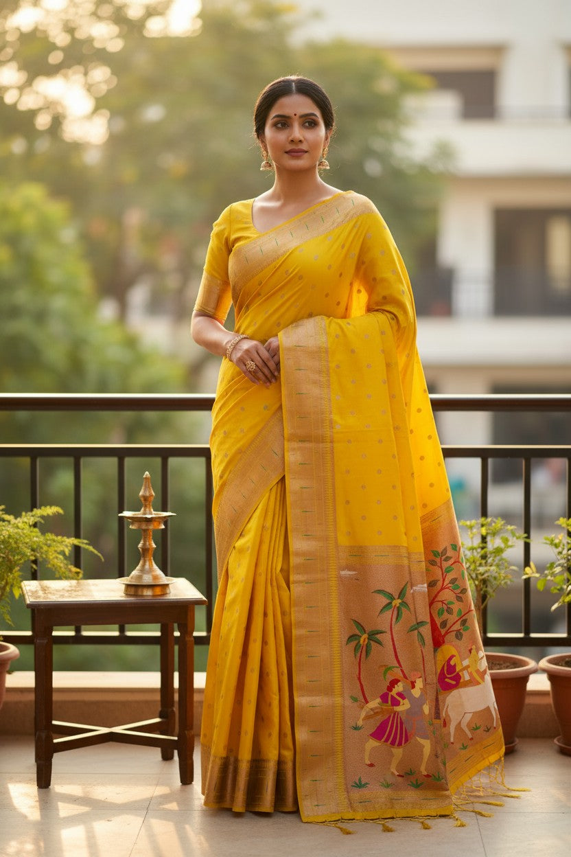 Paithani Bullock cart