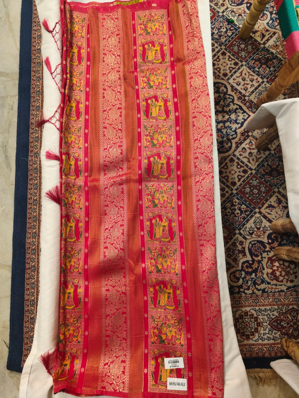 Masakali Meena — Meenakari Border Saree