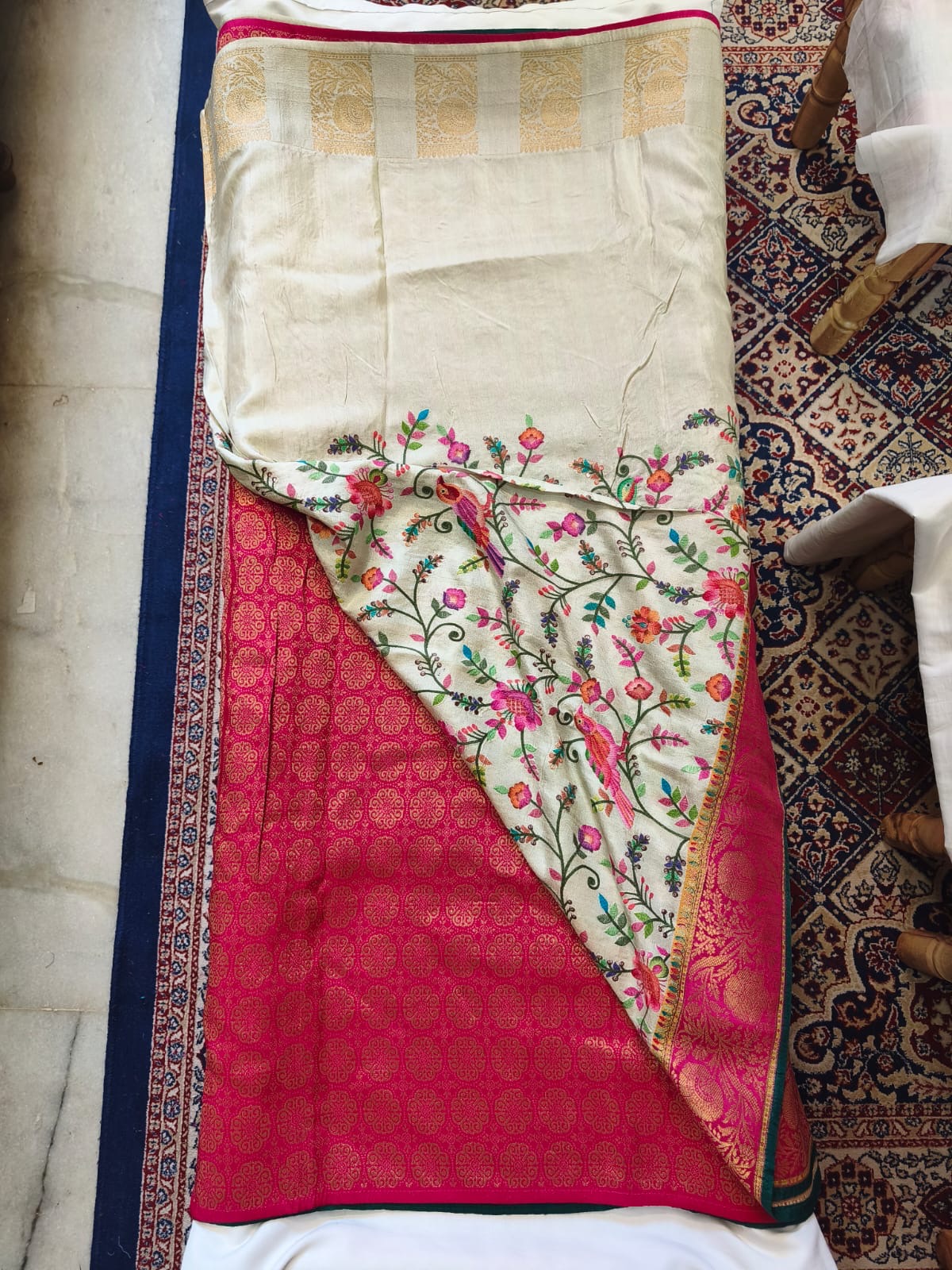 Pashmina Semi Silk Saree