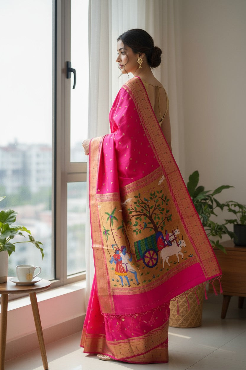 Paithani Bullock cart