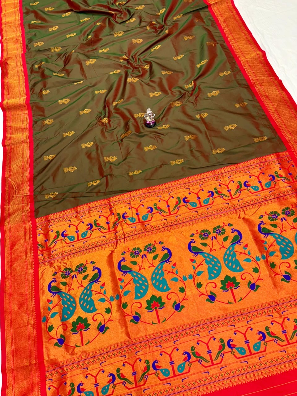 Zumka Peacock Paithani Saree