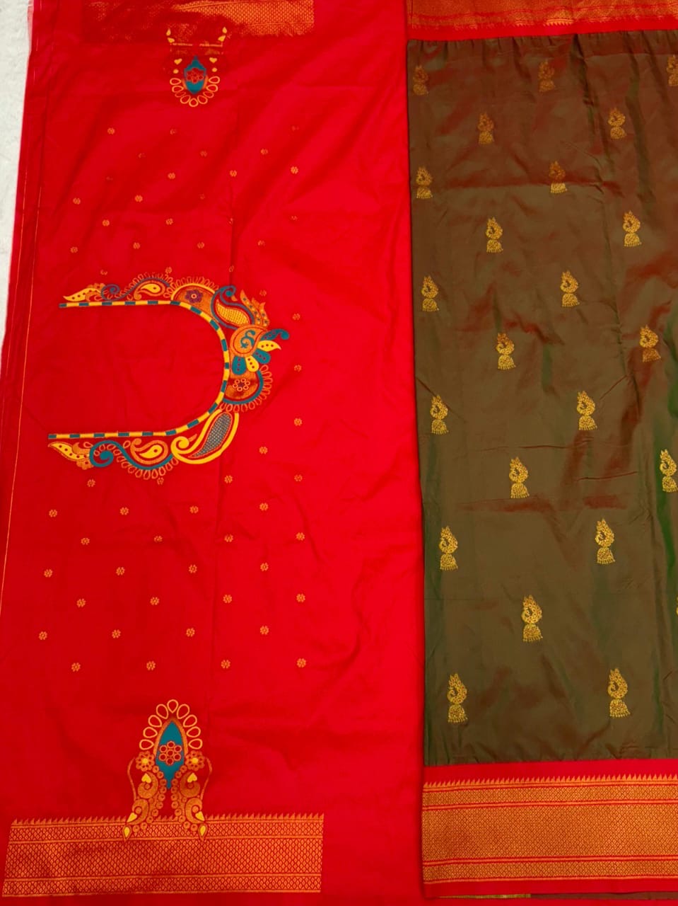 Zumka Peacock Paithani Saree