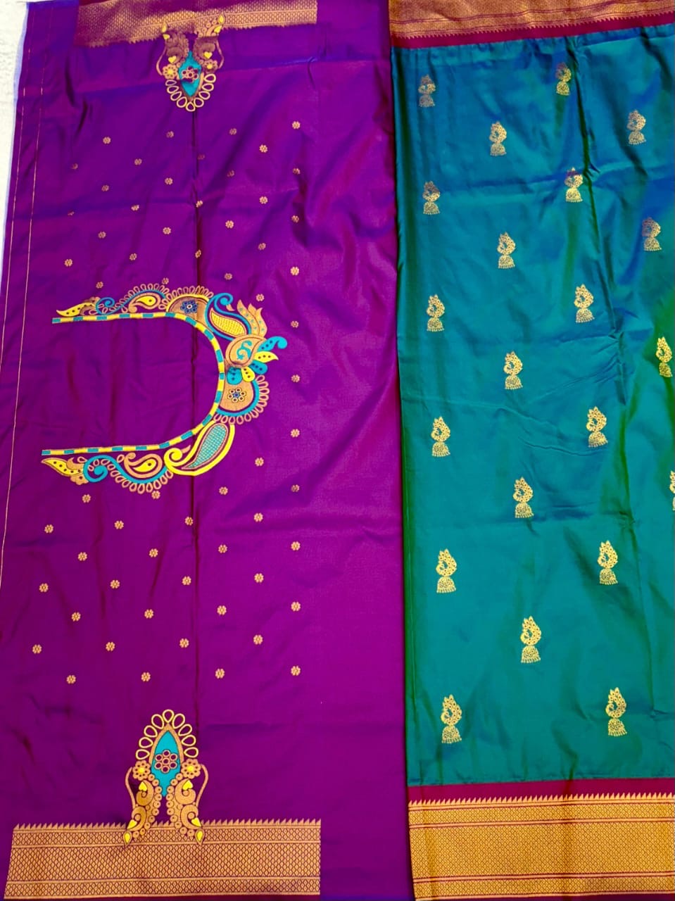 Zumka Peacock Paithani Saree