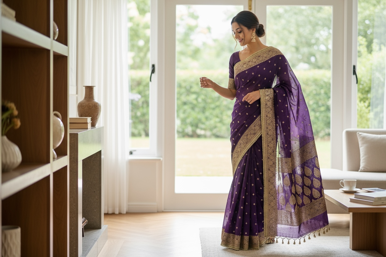 Banaras Semi Khaddi Katan