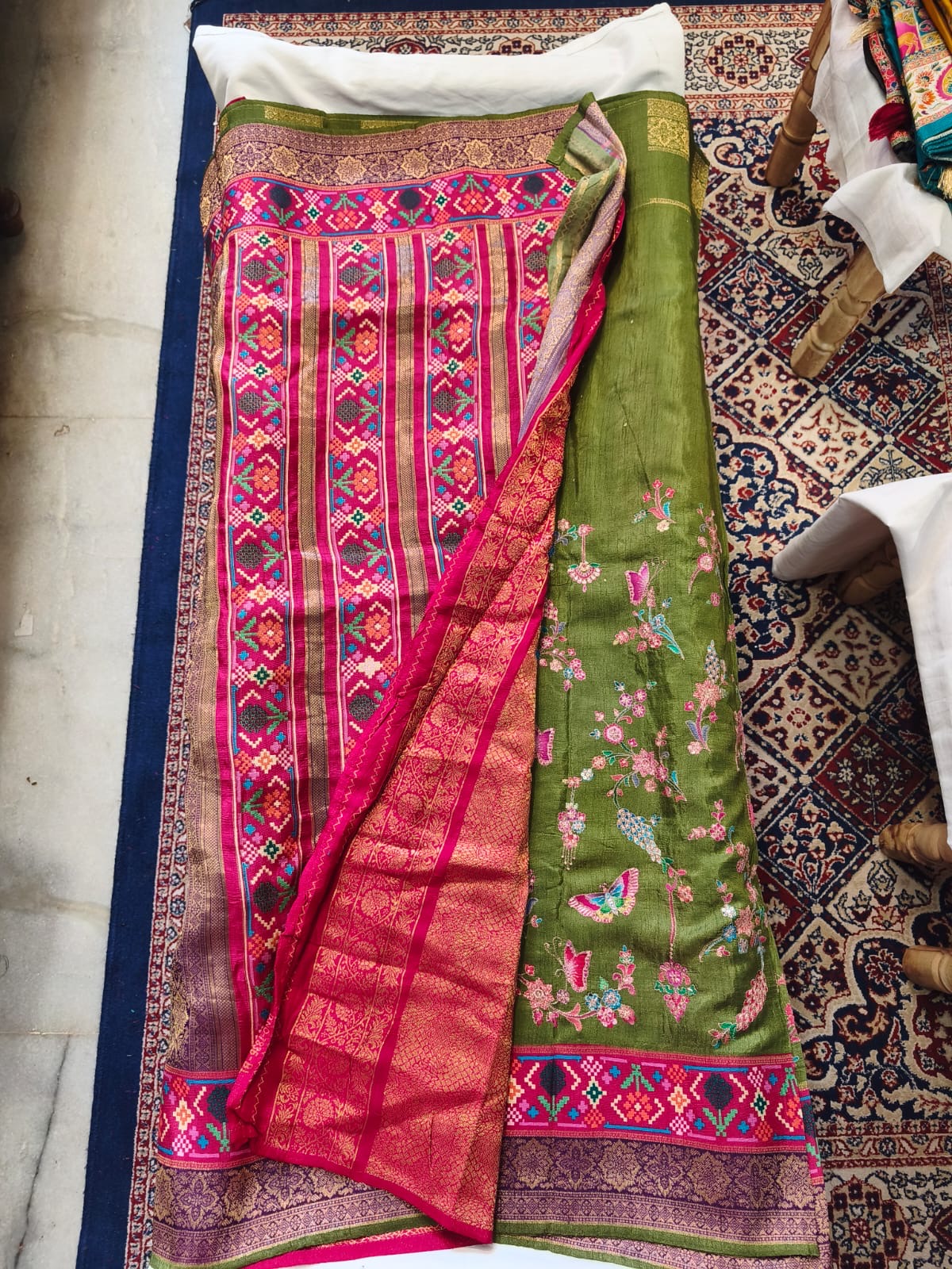 Pashmina Semi Silk Saree