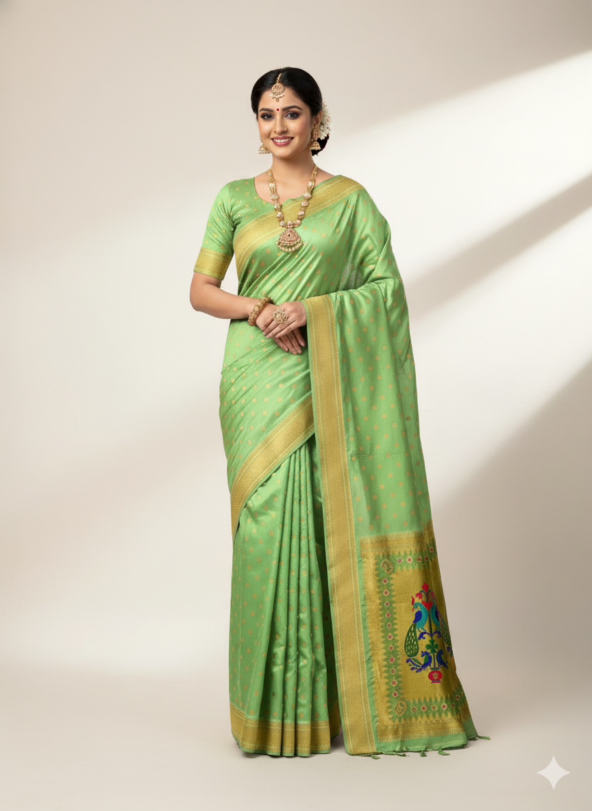 Bhoomi Kadiyal Paithani Saree