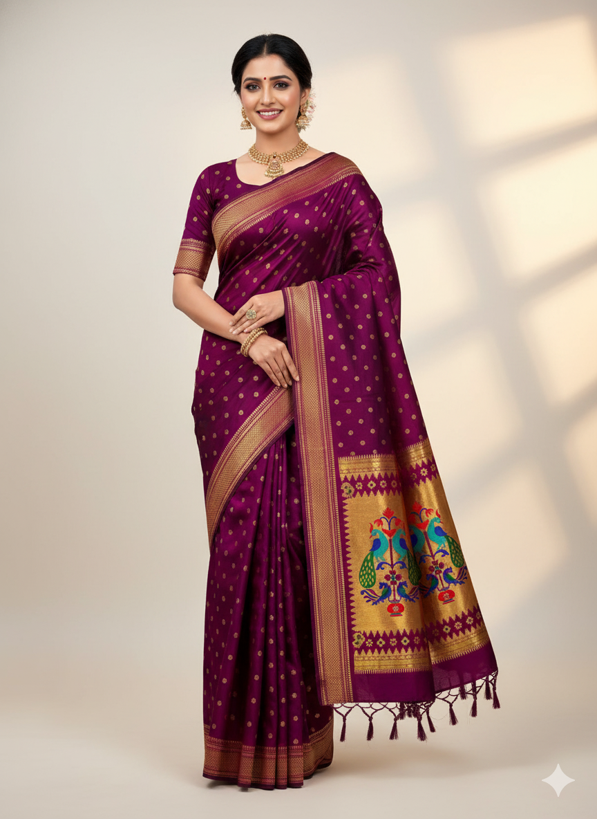 Bhoomi Kadiyal Paithani Saree