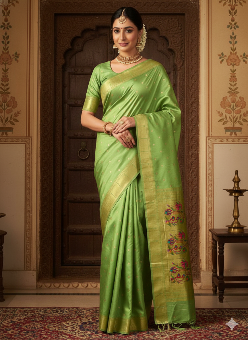 Gouri Muniya Paithani Saree