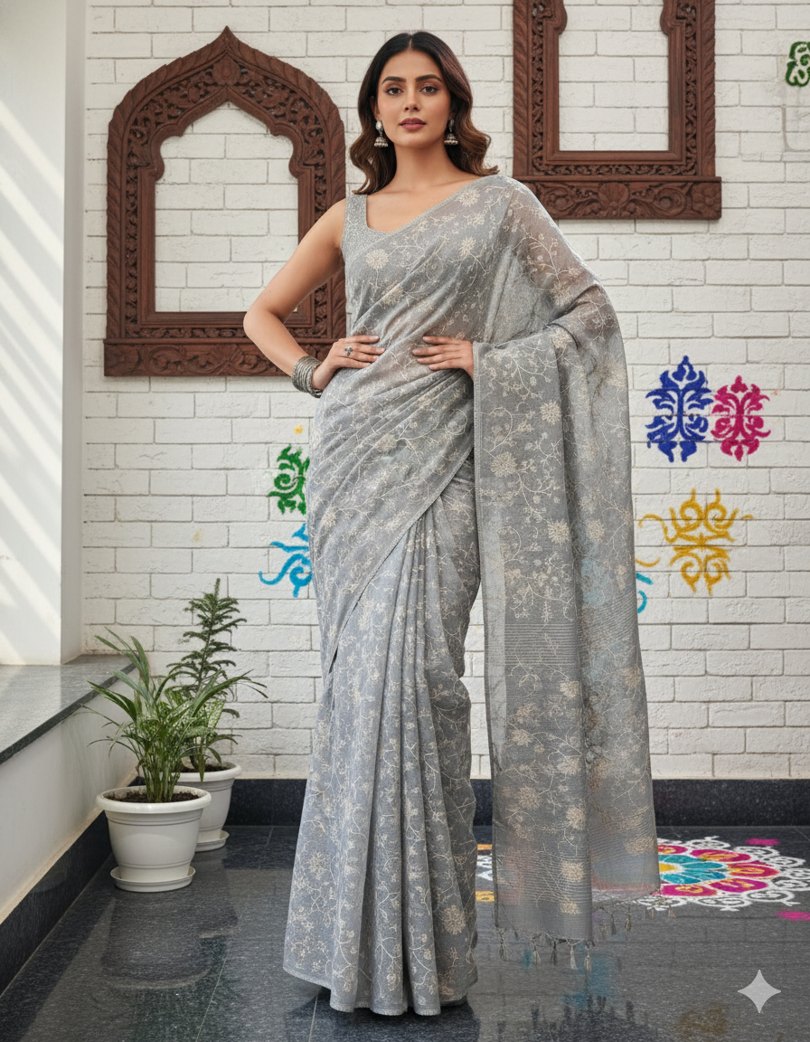 soft kota doria saree