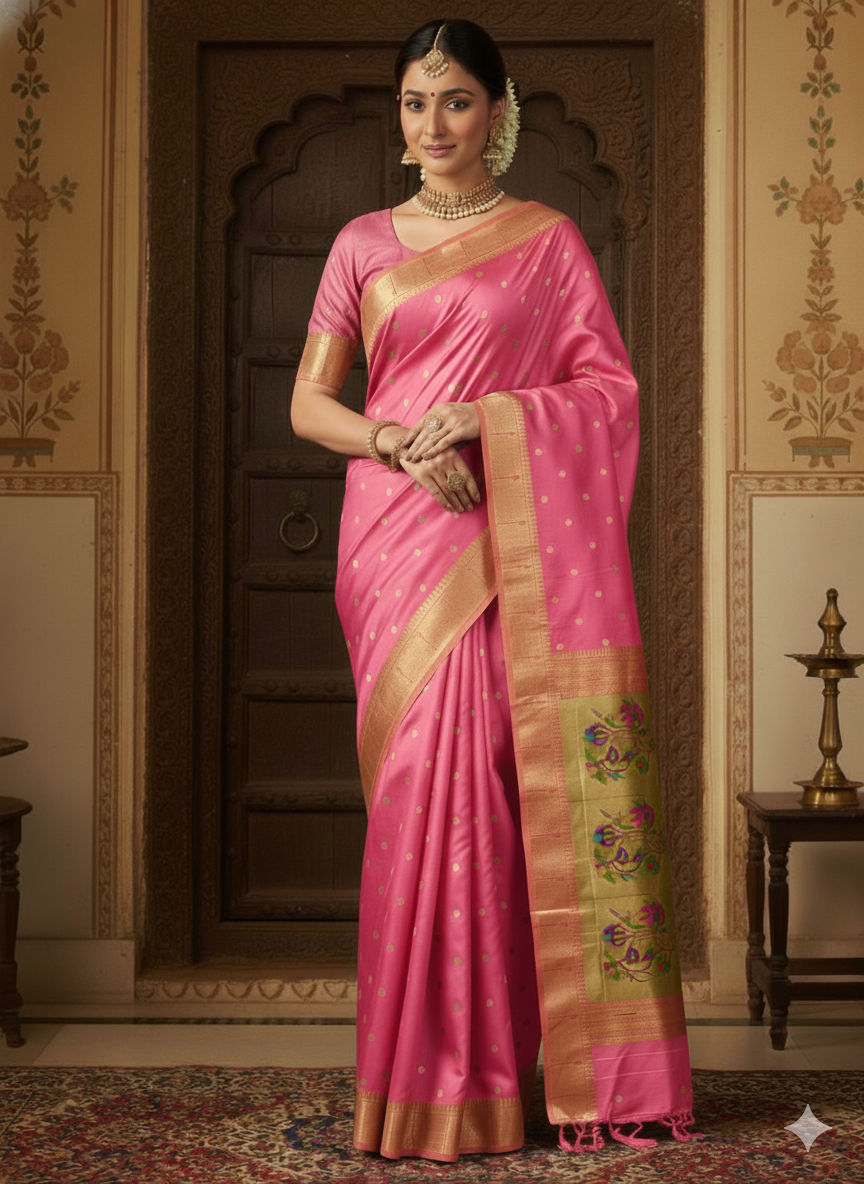 Gouri Muniya Paithani Saree