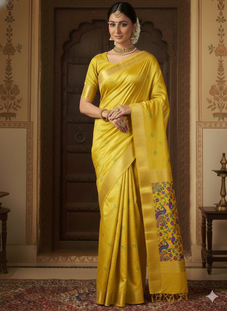 Gouri Muniya Paithani Saree