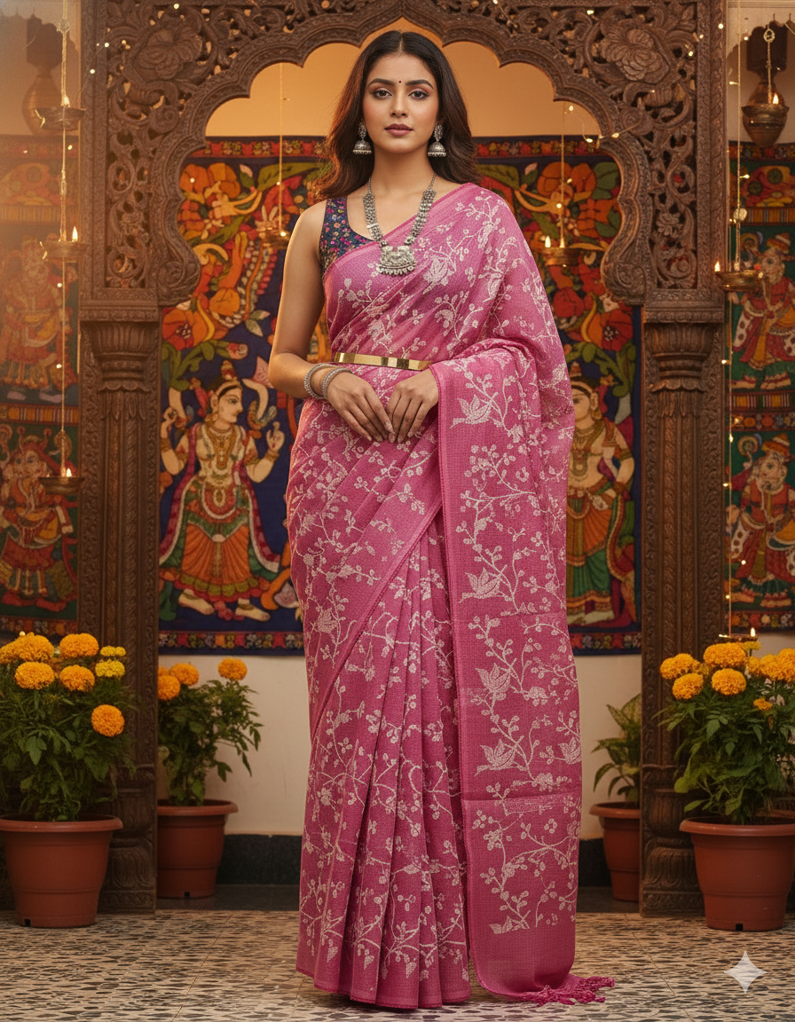 soft kota doria saree