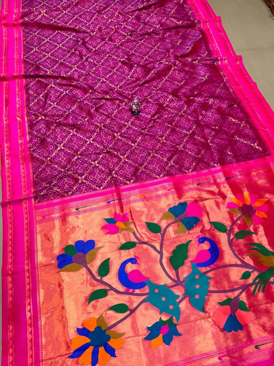 Paithani Vrutika Bandhani