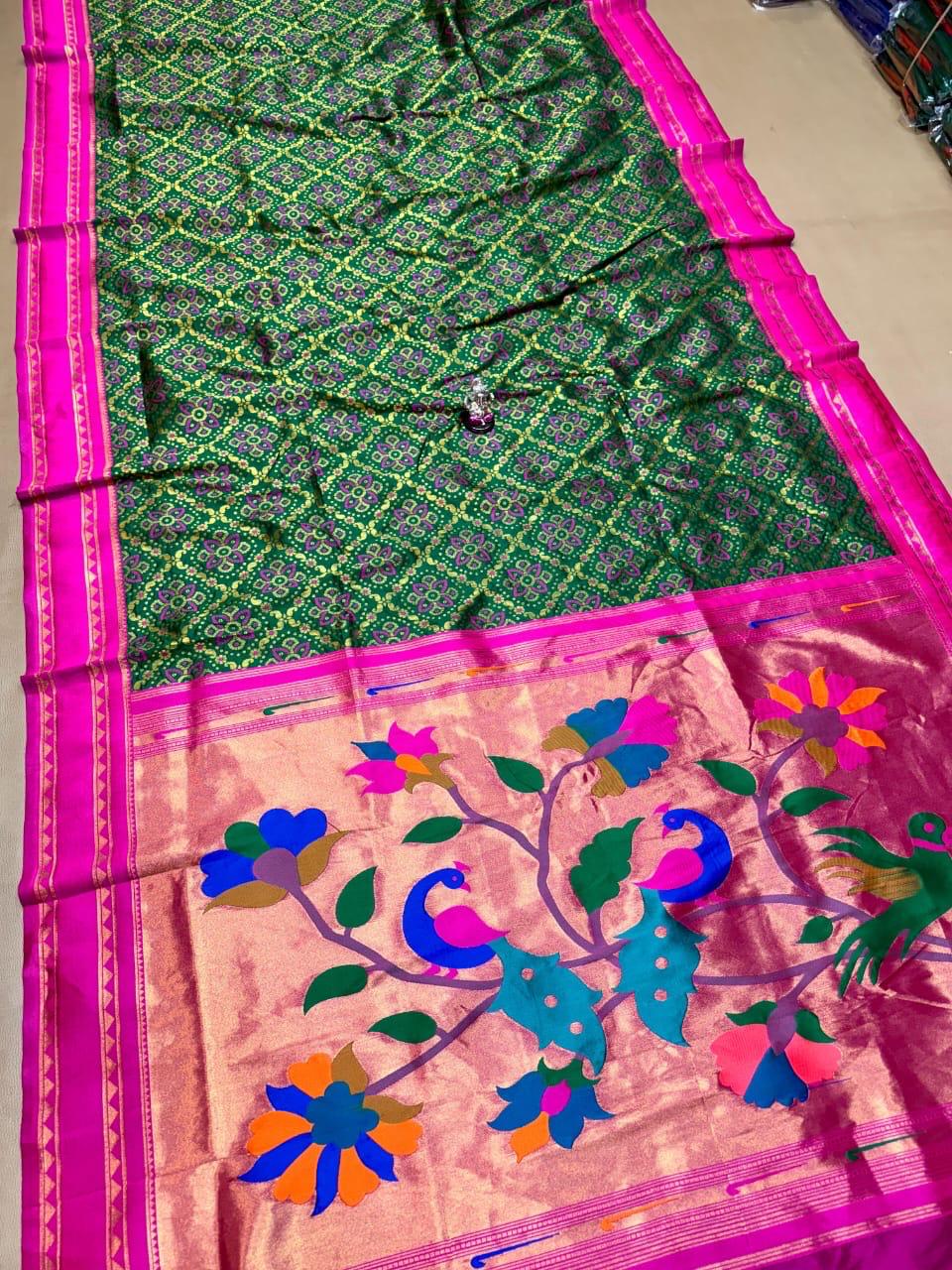 Paithani Vrutika Bandhani